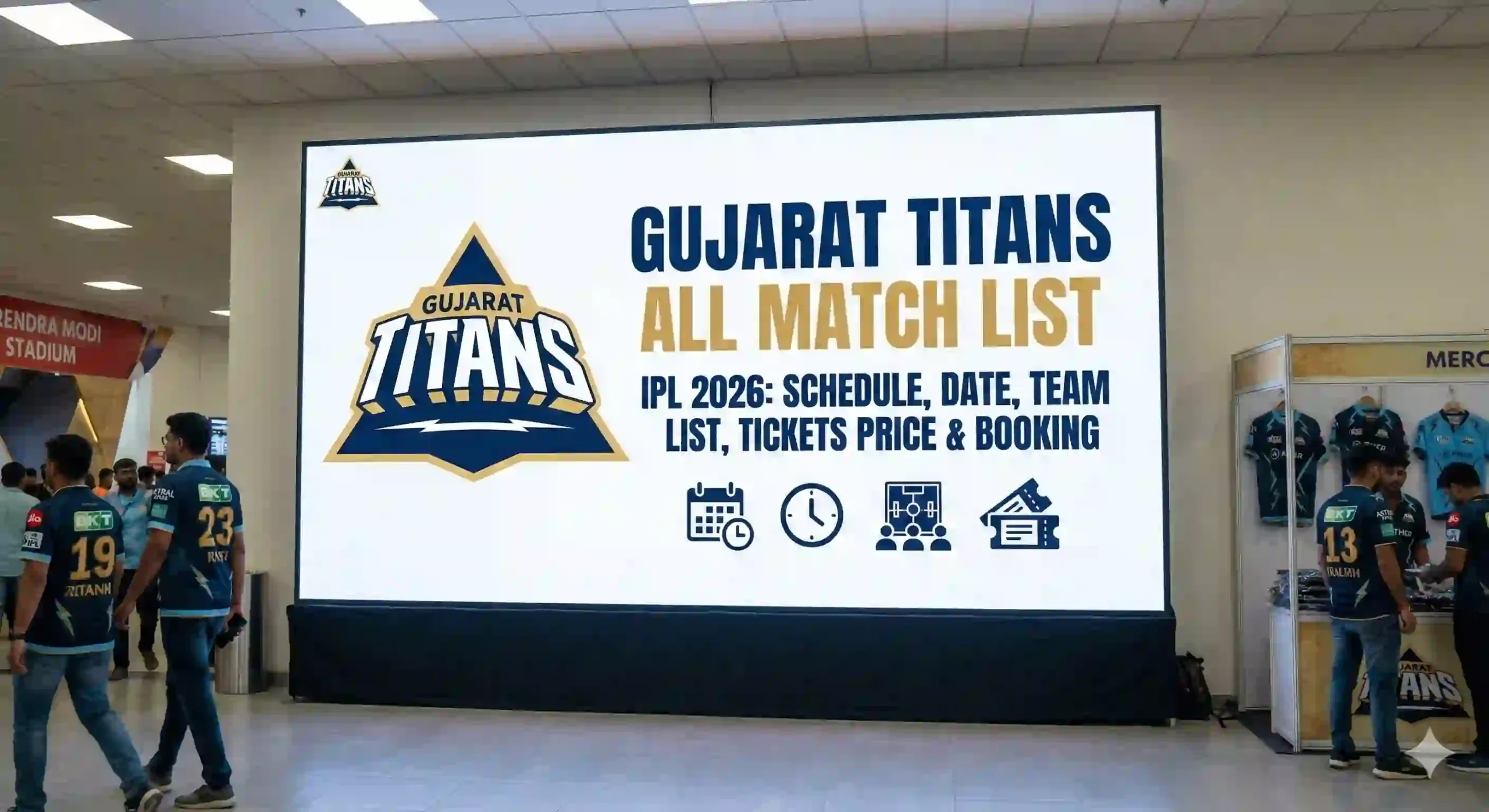 Gujarat Titans all Match List IPL 2026 Schedule, Date, Team List, Tickets Price & Booking