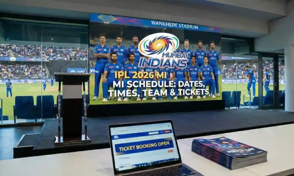 IPL 2026 Mumbai Indians all Matches Schedule List : Time Table, Date, Team List, Tickets Price & Booking