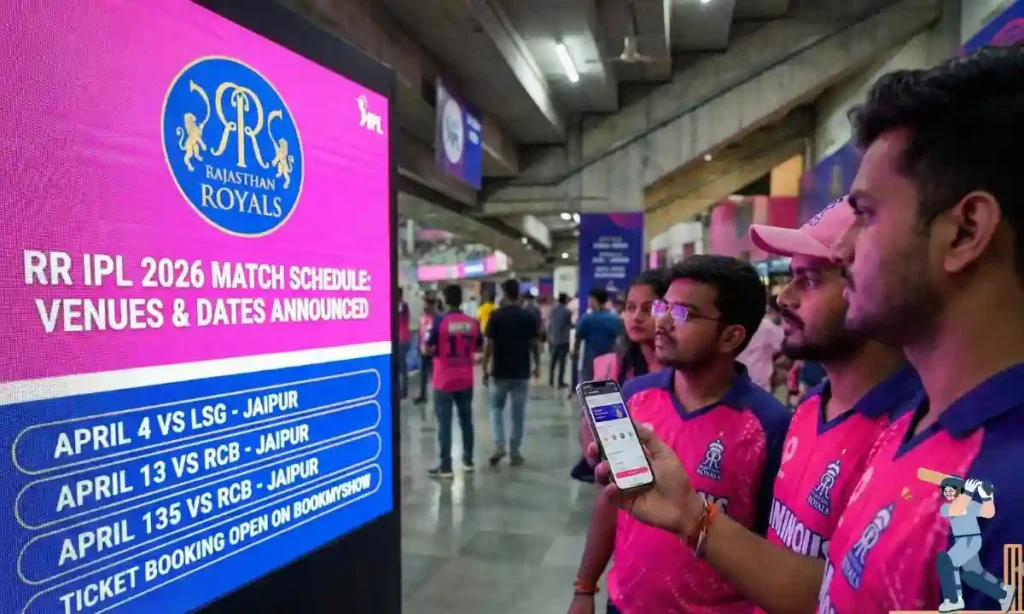 IPL Rajasthan Royals Schedule 2026 - Time Table, Dates, Match List, Teams, Tickets Price & Booking Guide